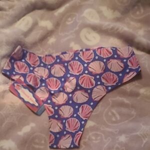 CheekBoss Blue and Pink Seashell Thong